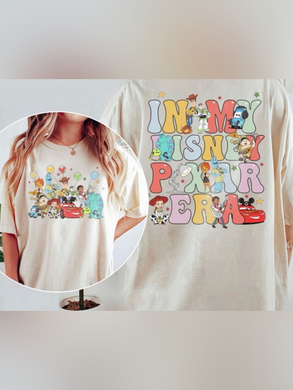 Disney Pixar “In My Disney Pixar Era” Graphic Tee Size 2X